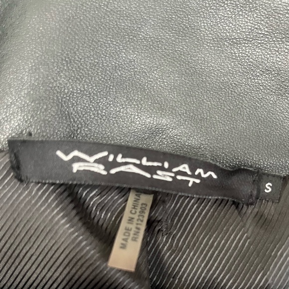 Genuine Leather Biker Jacket William Rast Women’s - Picture 11 of 12